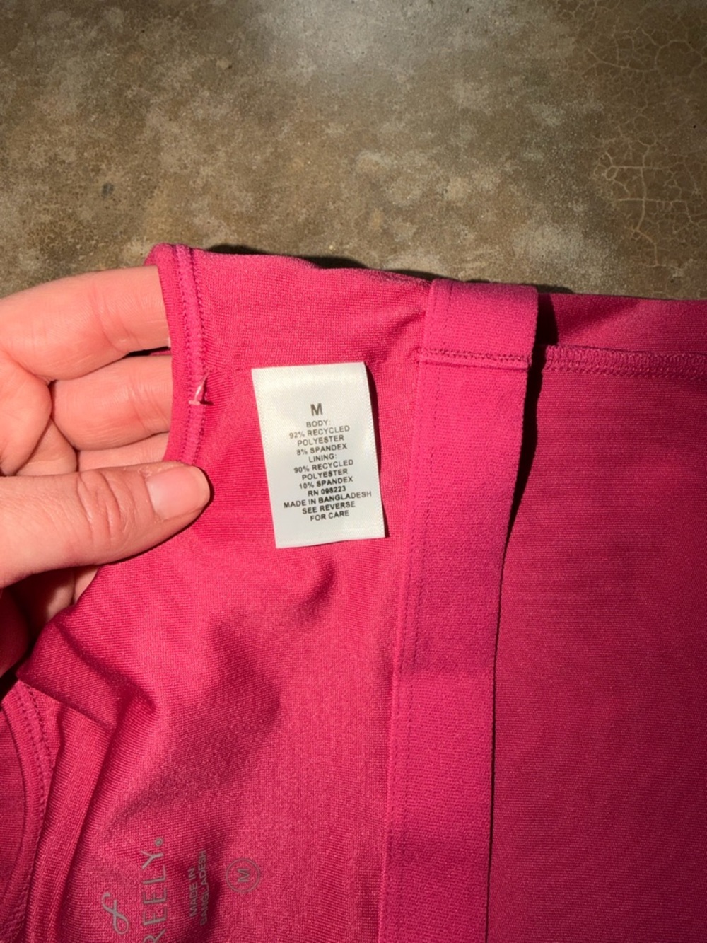Freely - Pink Athletic Top with Built in Bra - Girls M NWT - Picture 8 of 9